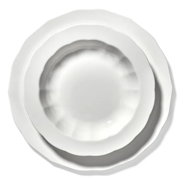 Assiettes Silhouette, Sergio Herman - Set de 4 | Blanc