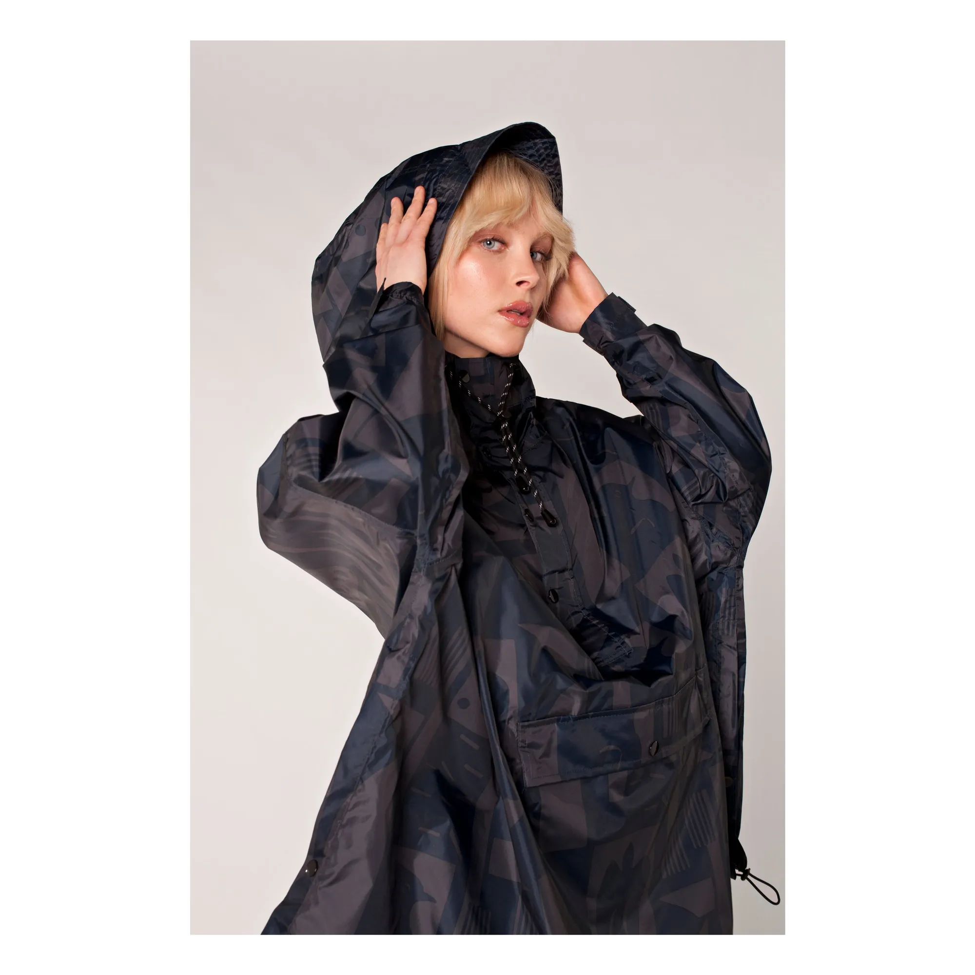 Anorak Imperméable Back to Black | Noir- Image produit n°1