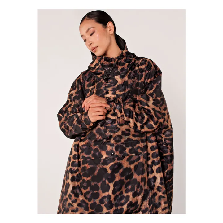 Cape Imperméable Dark Léopard - Collection Femme | Marron- Image produit n°5