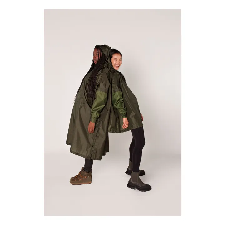 Cape Imperméable Herringbone - Collection Femme | Marron- Image produit n°5