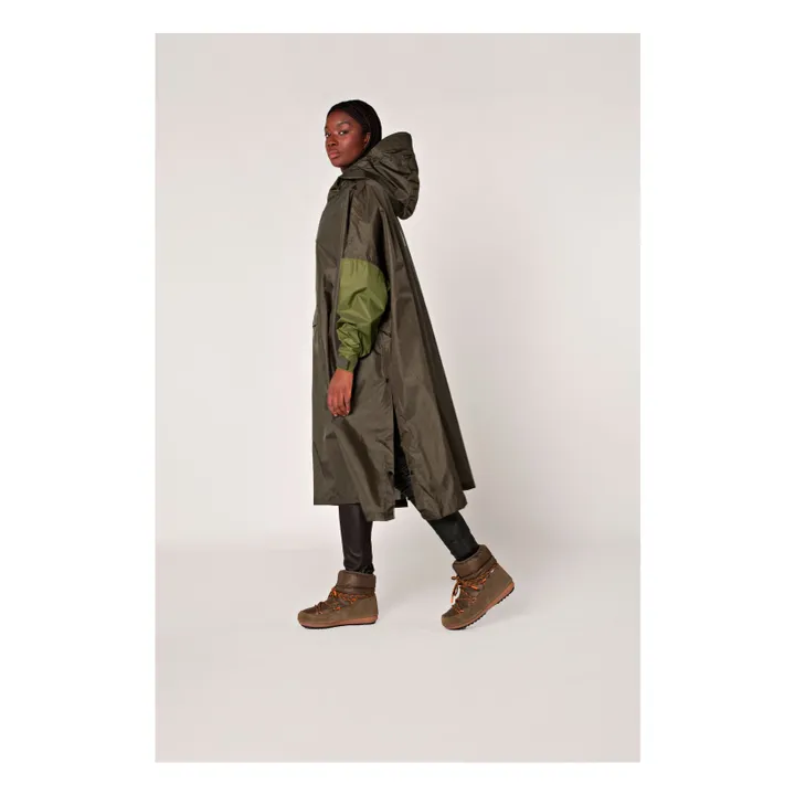 Cape Imperméable Herringbone - Collection Femme | Marron- Image produit n°6