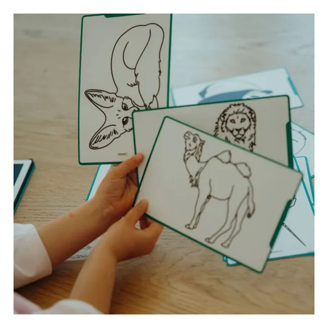 Kidydraw Mini tablero de dibujo | Verde Oscuro