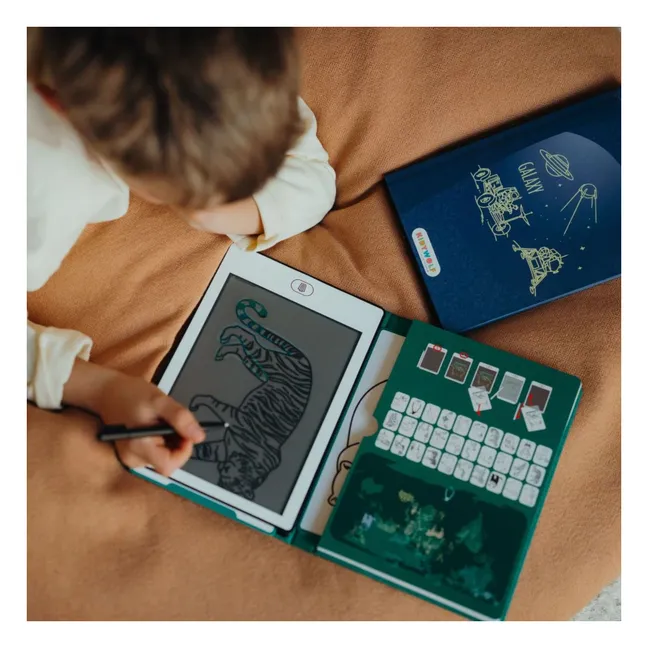 Kidydraw Mini tablero de dibujo | Verde Oscuro