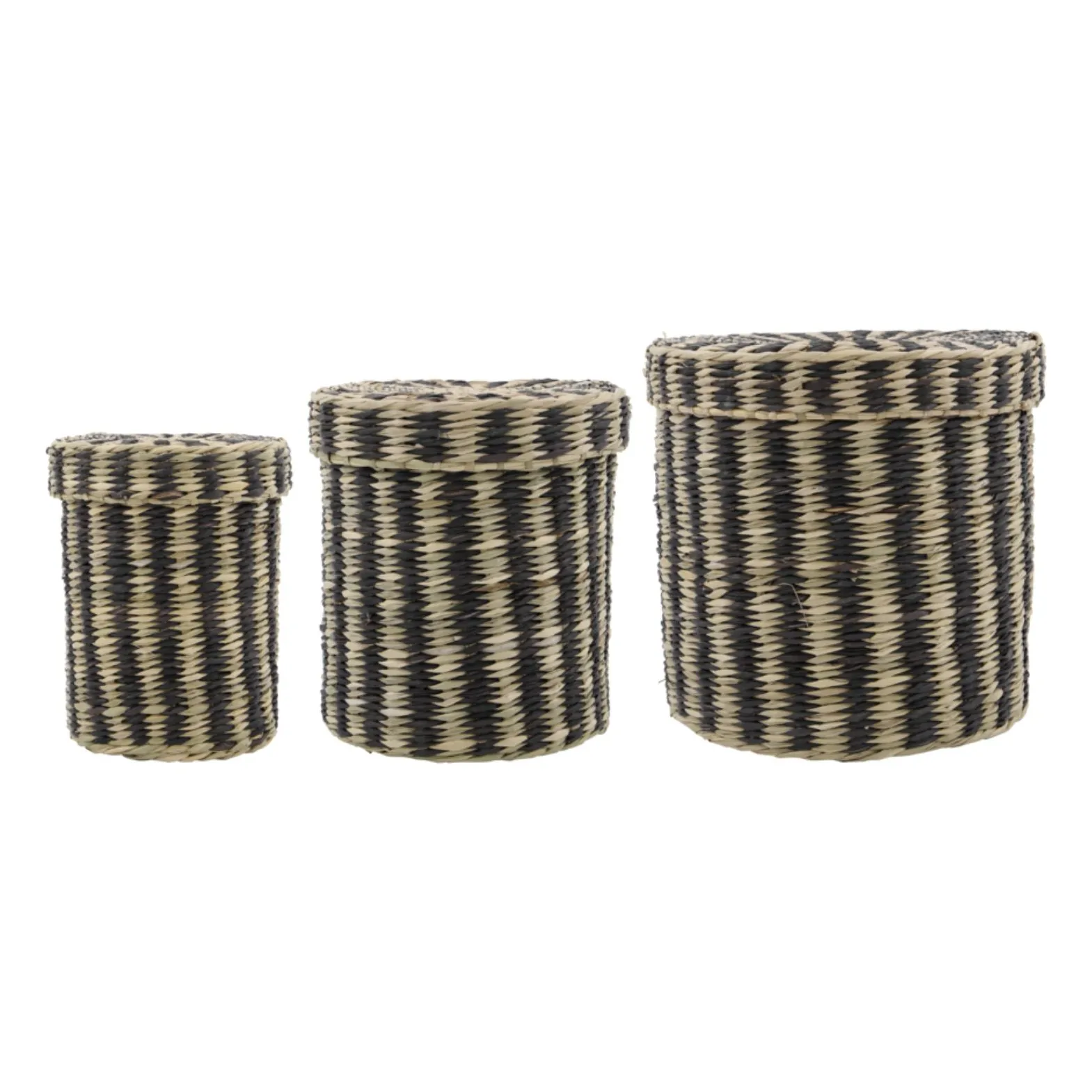 House Doctor Natural Storage Boxes - Set Of 3