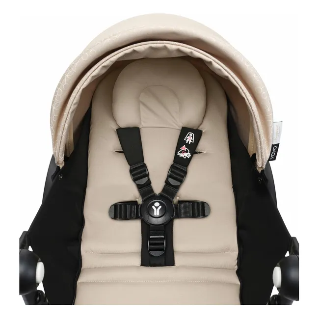 Poussette nouveau-né YOYO³ Bonpoint  0+ Châssis blanc | Beige