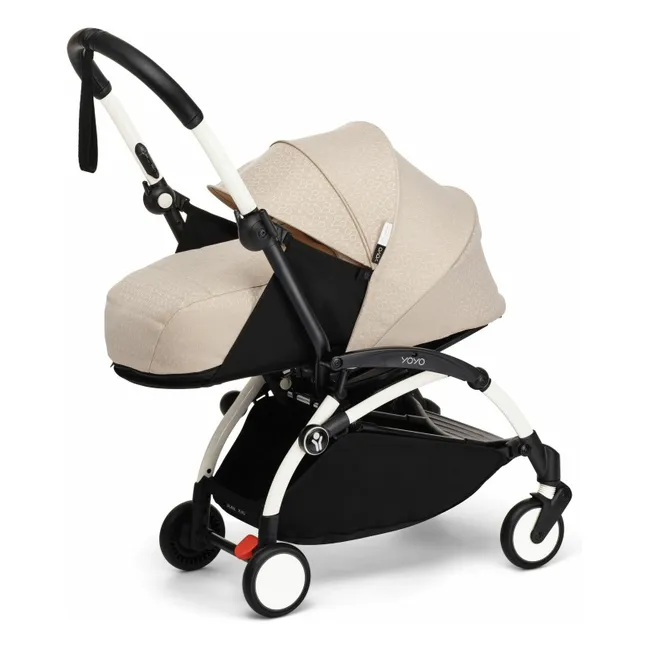 YOYO³ Bonpoint 0+ cochecito recién nacido Chasis blanco | Beige
