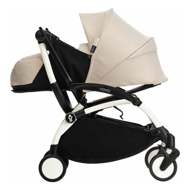 Poussette nouveau-né YOYO³ Bonpoint  0+ Châssis blanc | Beige
