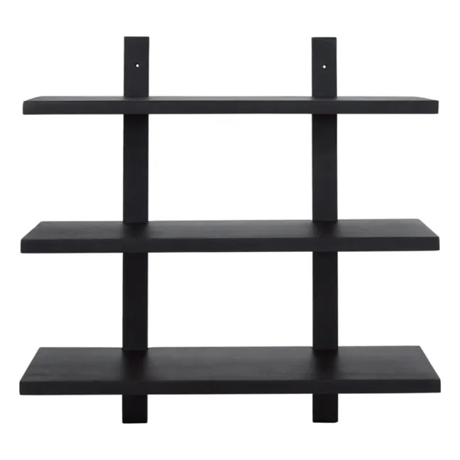 Wooden shelf Set | Black
