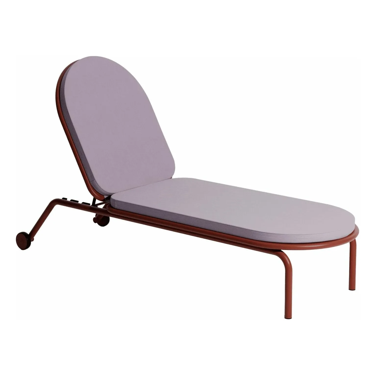 Coussin pour bain de soleil Week-end | Violet- Image produit n°0