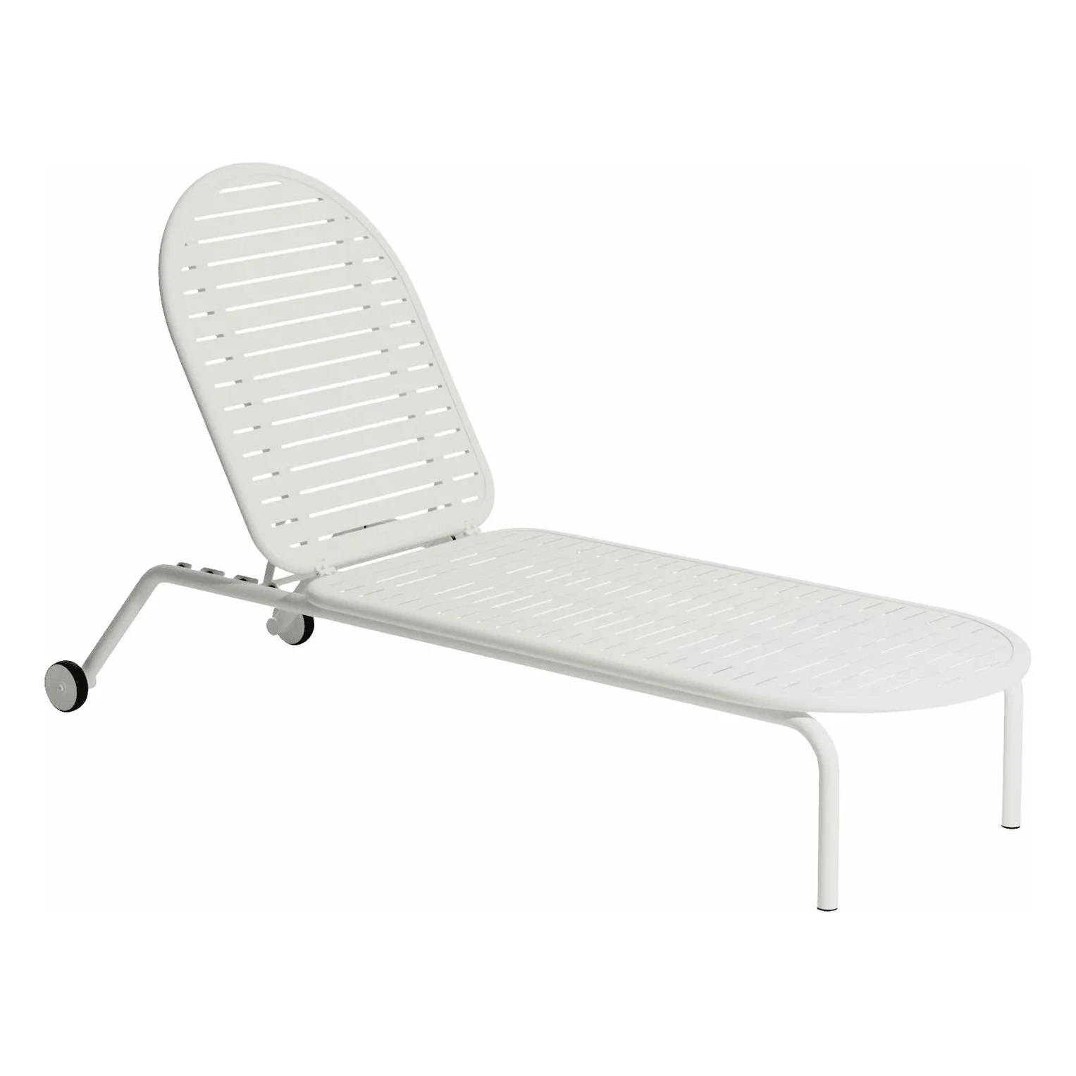 Bain de soleil à roues Week-end | Blanc- Image produit n°0