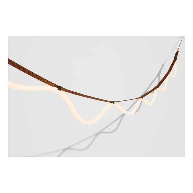 Lámpara de suspensión Spline, David Derksen | Marrón