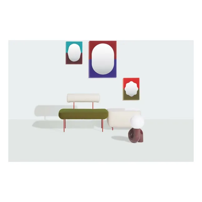 Miroir Wander, AC/AL Studio | Rouge cerise