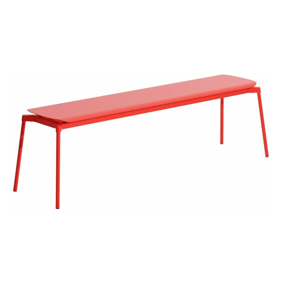 Petite Friture Red Weekend Bench Without Backrest