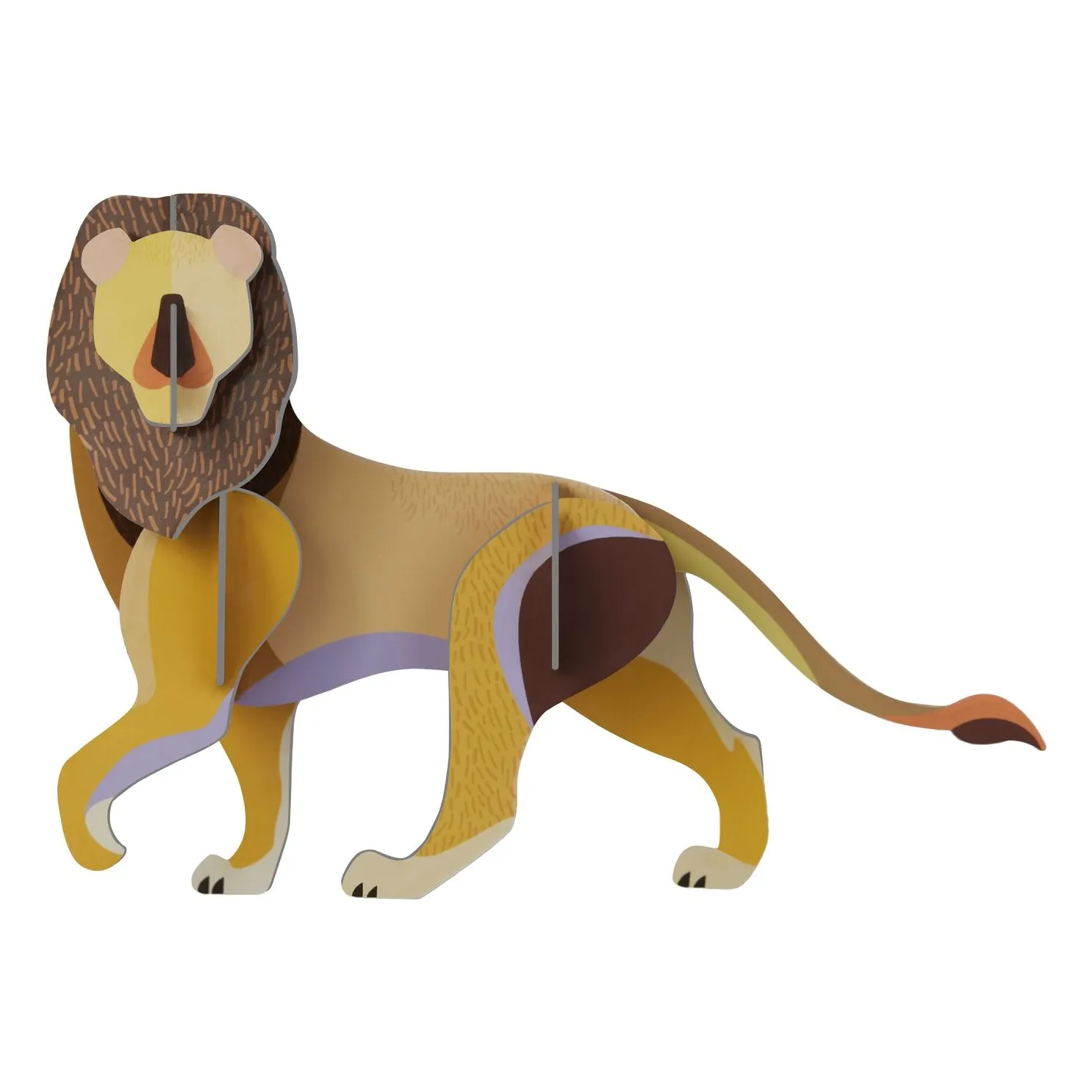 Studio Roof Multicoloured Lion Wall Decoration