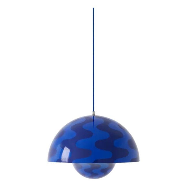 Suspension Flowerpot VP7 Pattern, Verner Panton | Cobalt
