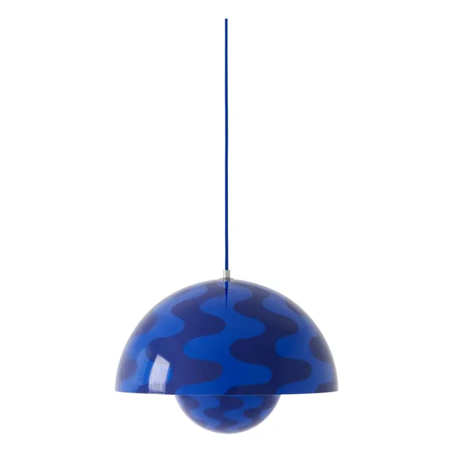 Suspension Flowerpot VP7 Pattern, Verner Panton | Cobalt