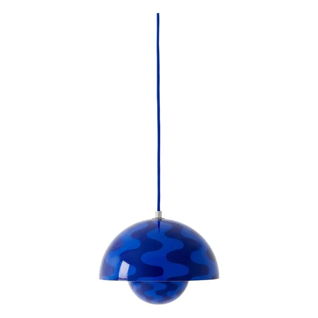 Suspension Flowerpot VP1 Pattern, Verner Panton | Cobalt