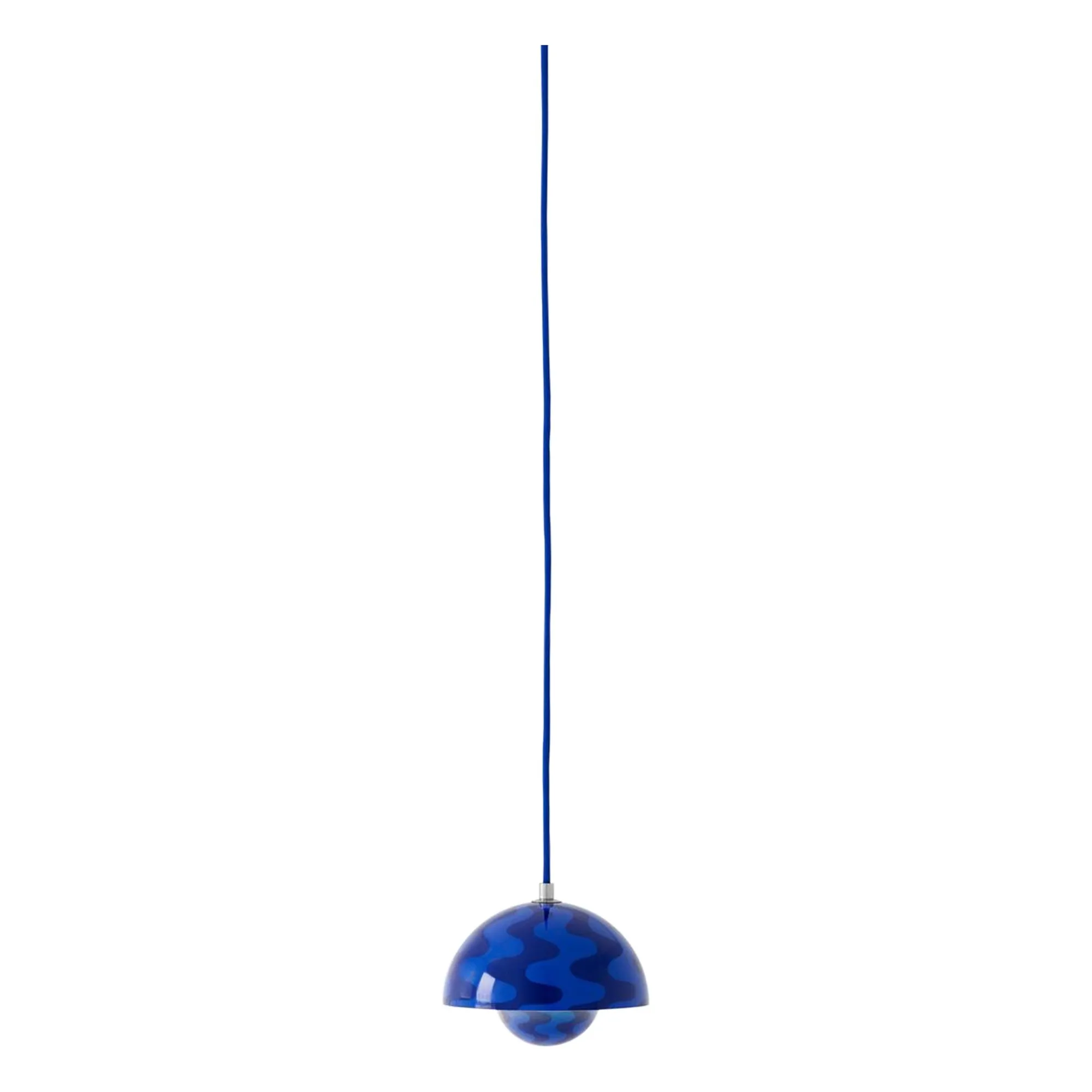 Suspension Flowerpot VP10 Pattern, Verner Panton | Cobalt- Image produit n°2