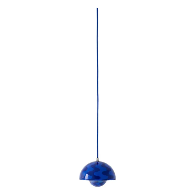 Suspension Flowerpot VP10 Pattern, Verner Panton | Cobalt