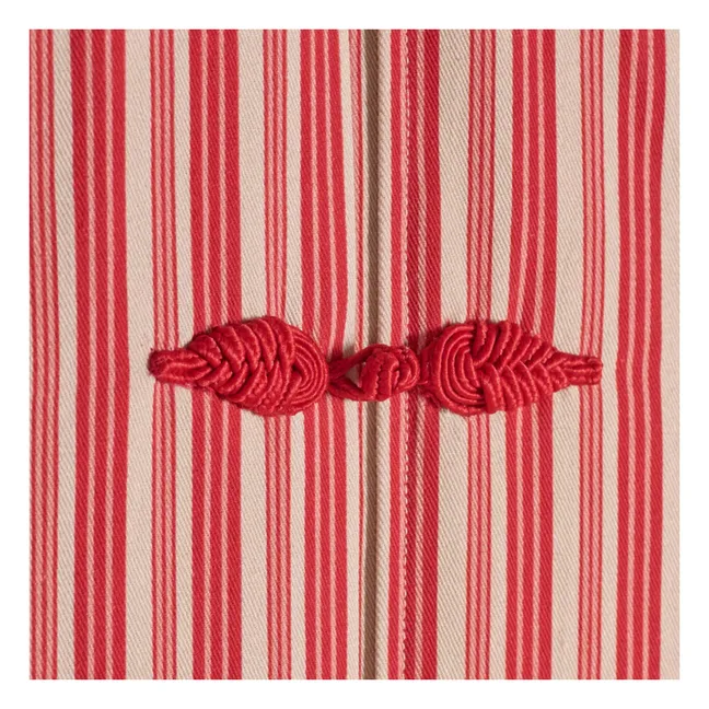 Chaqueta acolchada Pek Stripes | Rojo