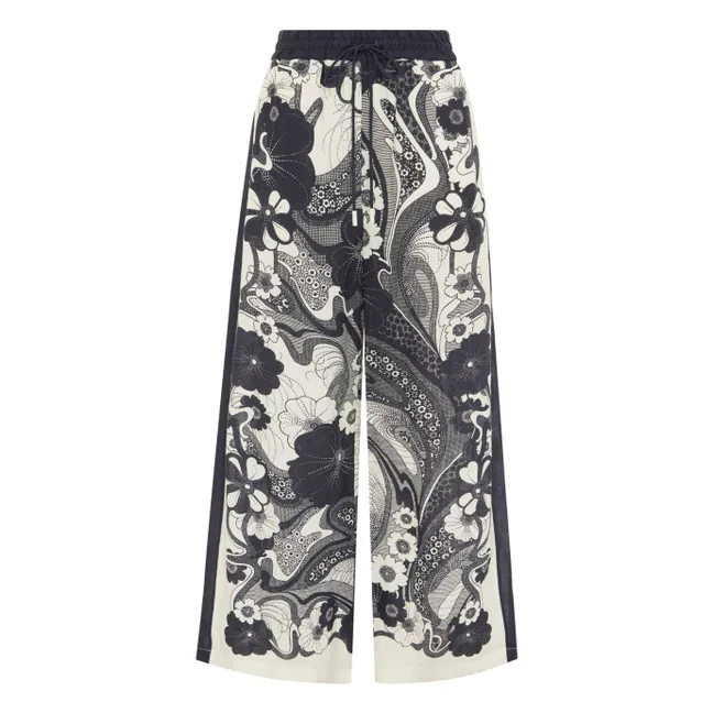 Pantaloni in lino Mickey | Blu marino