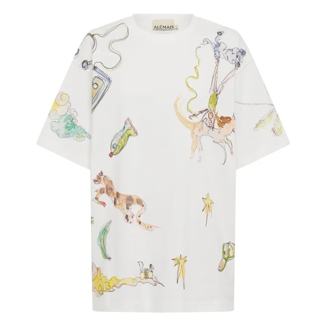 T-Shirt Anouk Bio-Baumwolle | Cremefarben