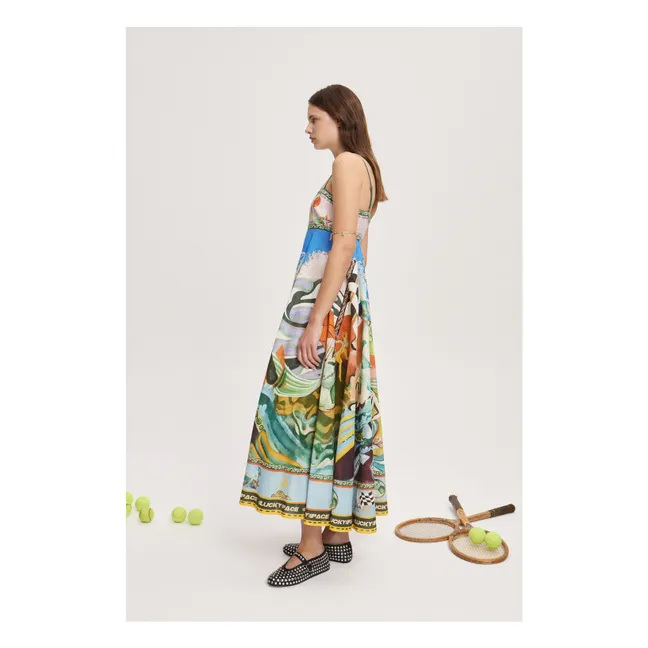 Vestido de lino Lucky Pace | Azul