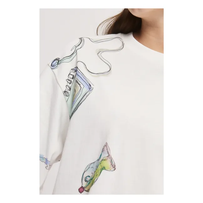 T-Shirt Anouk Bio-Baumwolle | Cremefarben