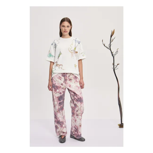 T-Shirt Anouk Bio-Baumwolle | Cremefarben