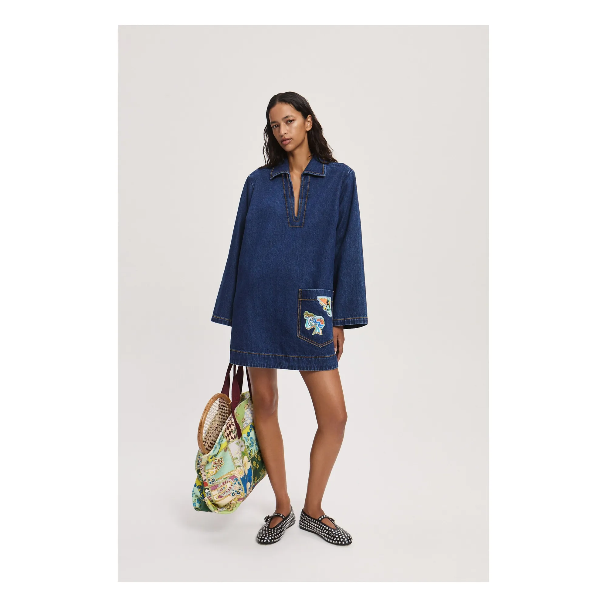 Robe Speedy Denim | Indigo- Image produit n°1