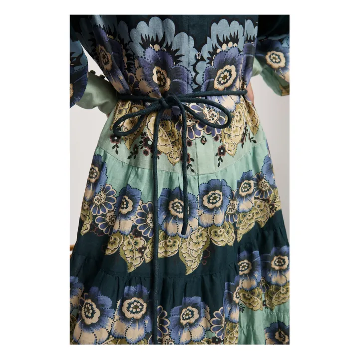 Robe Madalena Ramie | Bleu- Image produit n°4