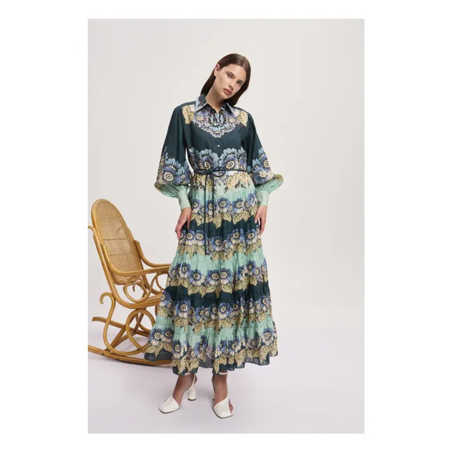 Robe Madalena Ramie | Bleu