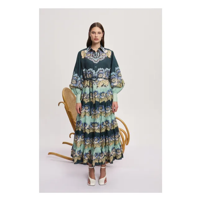 Robe Madalena Ramie | Bleu