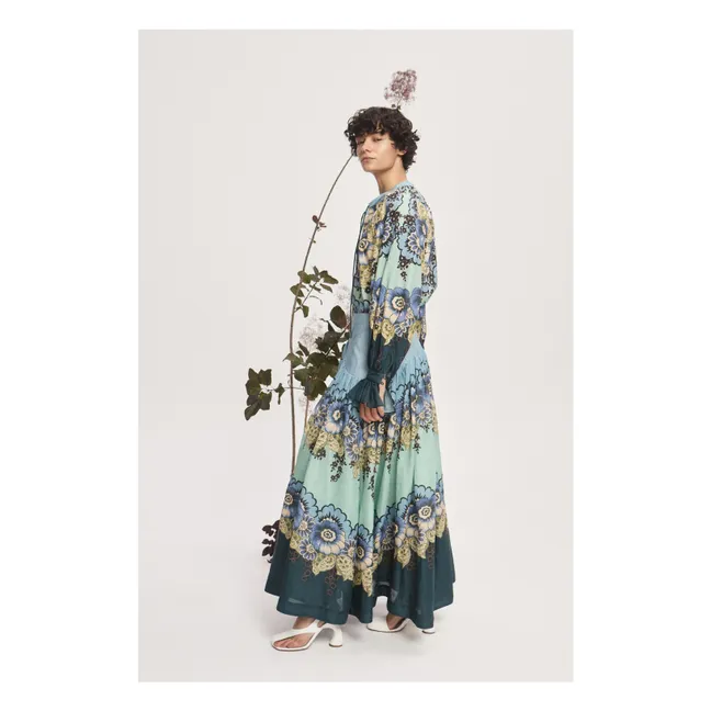 Blouse Madalena Coton et Soie | Bleu