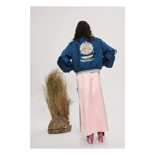 Bomberjacke Daria Bestickt | Blau