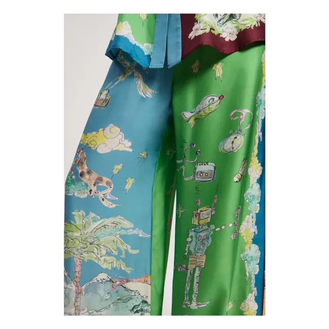 Chemise Daria Soie | Bleu