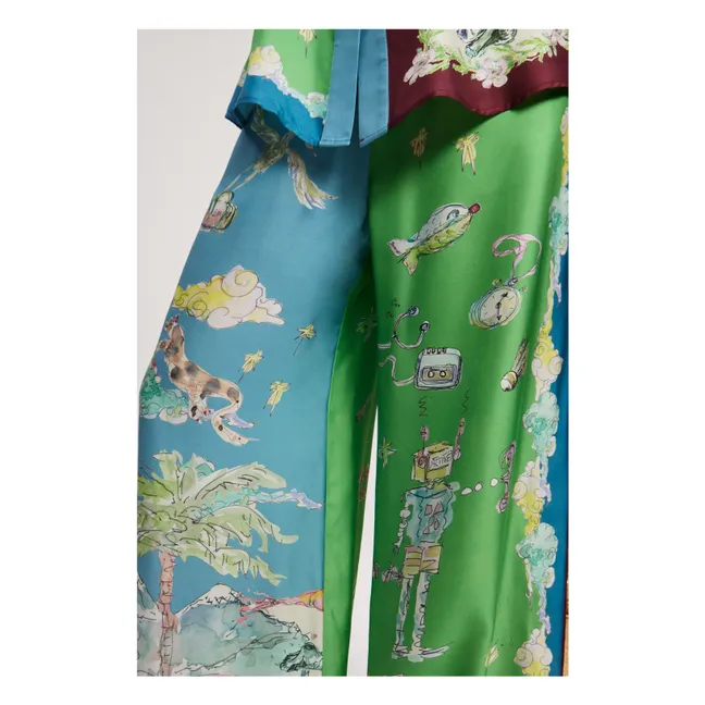 Hemd Daria Seide | Blau