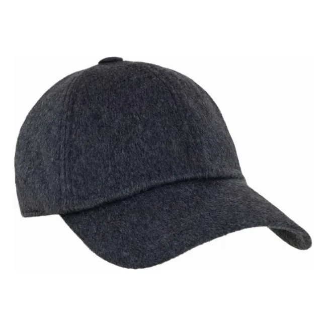 Casquette Souple Cachemire | Gris anthracite