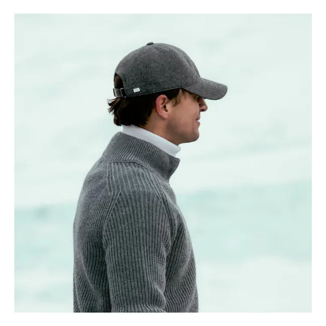 Casquette Souple Cachemire | Gris anthracite