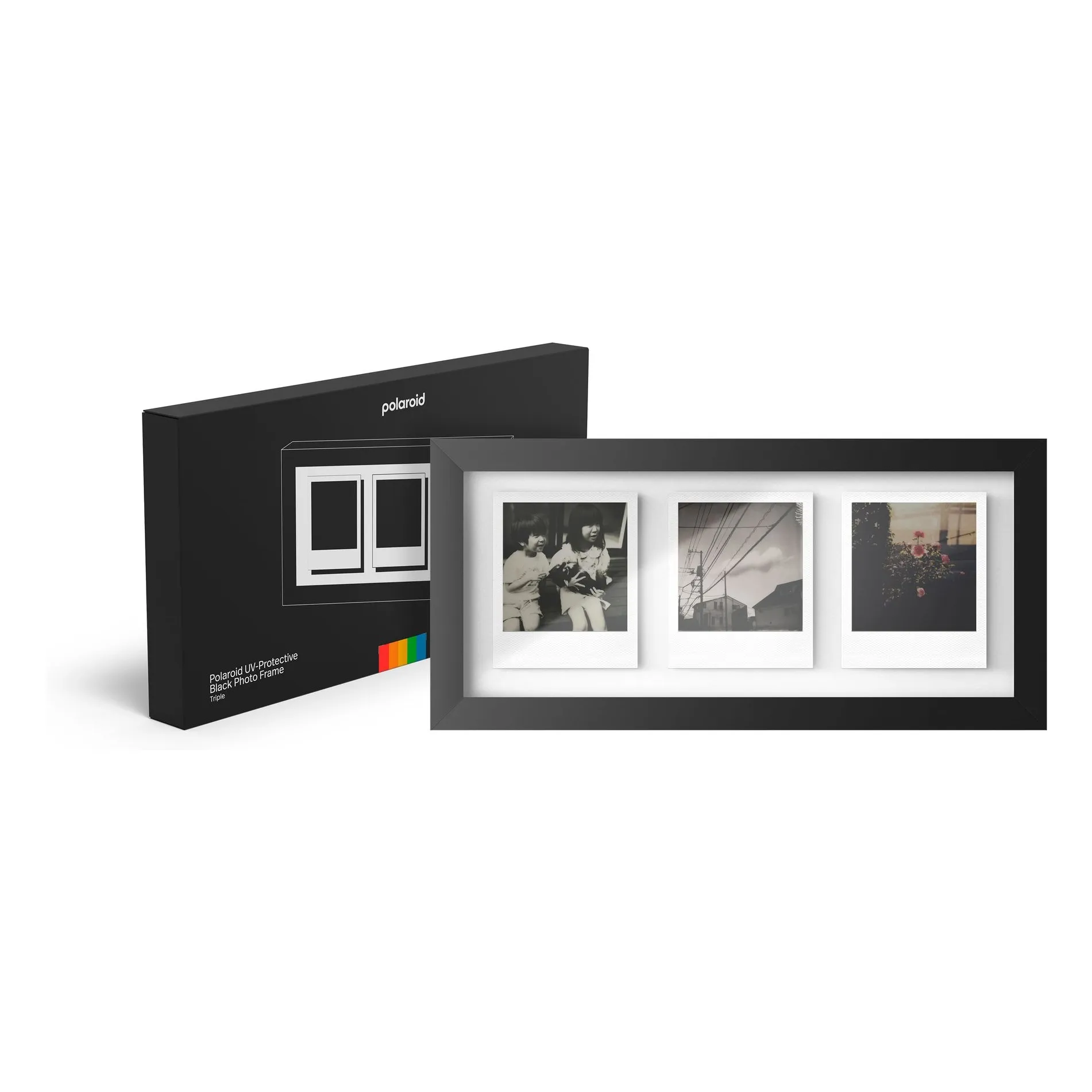Polaroid Black Photo Frame For Three Polaroids