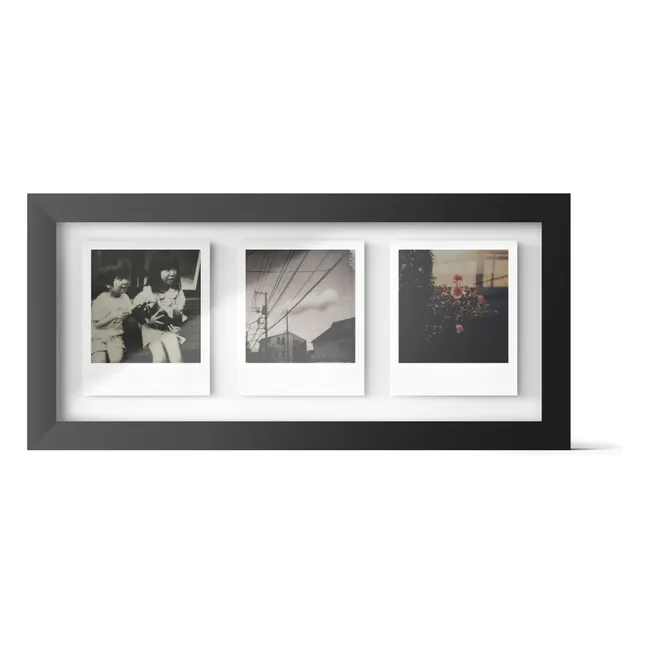 Marco para tres Polaroids | Negro