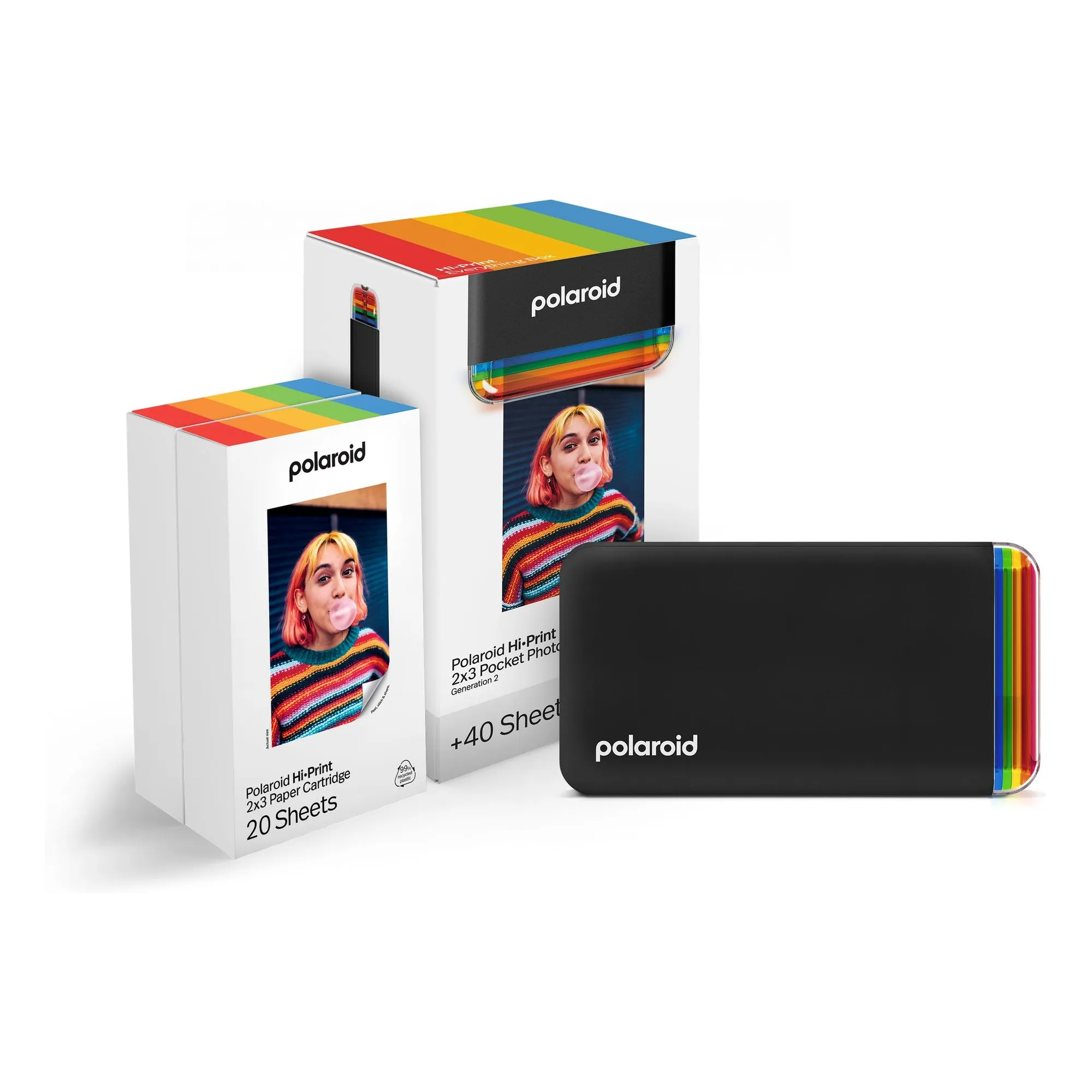 Polaroid Black Hi-Print Gen 2 Photo Printer Set