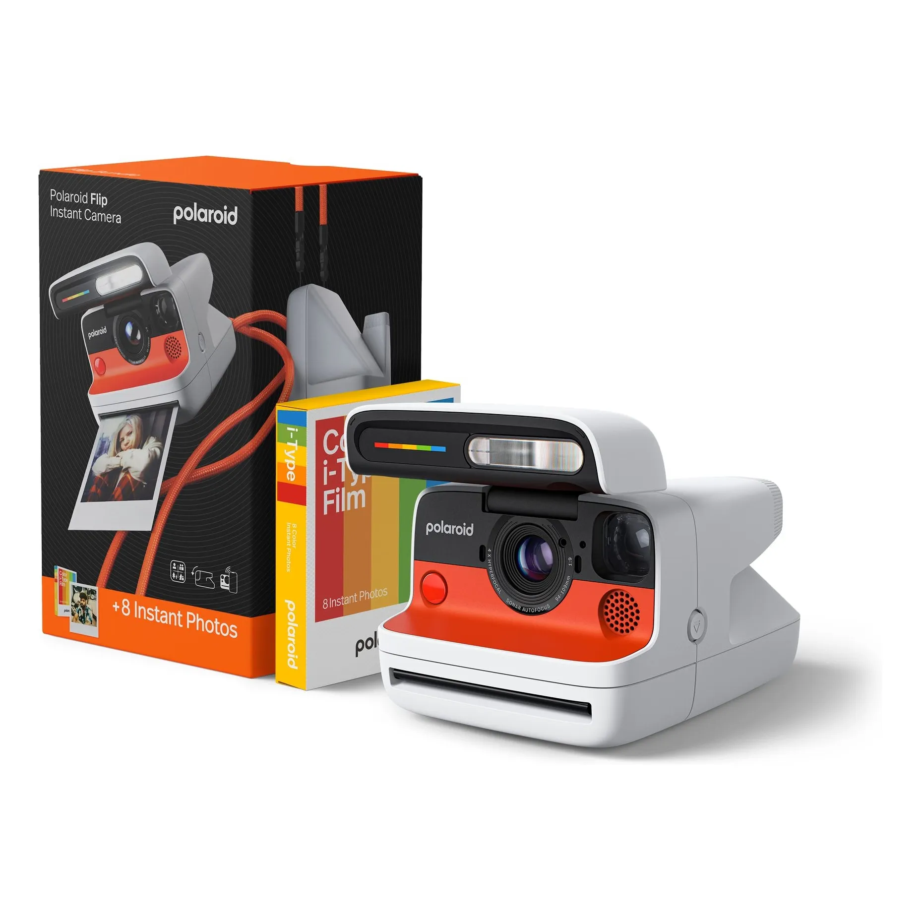 Polaroid White Flip Camera Set