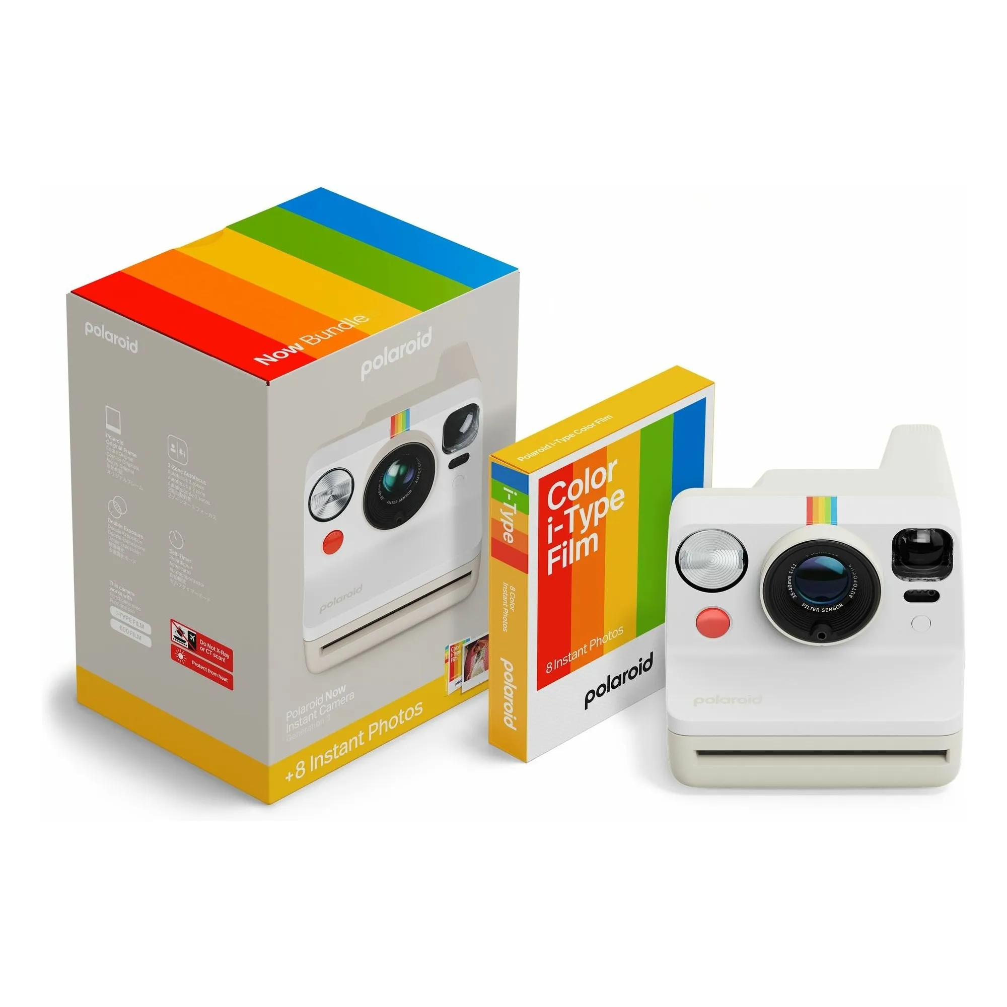 Polaroid White Now Gen 3 Camera Set