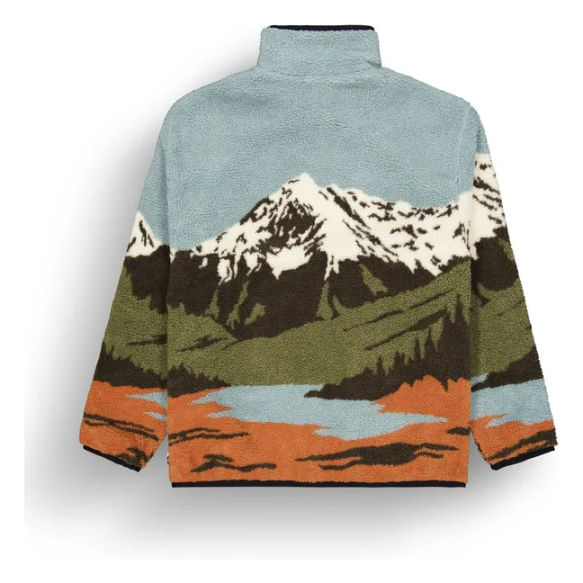 Polaire Zippée Hafdals Fibres Recyclées | Bleu ciel