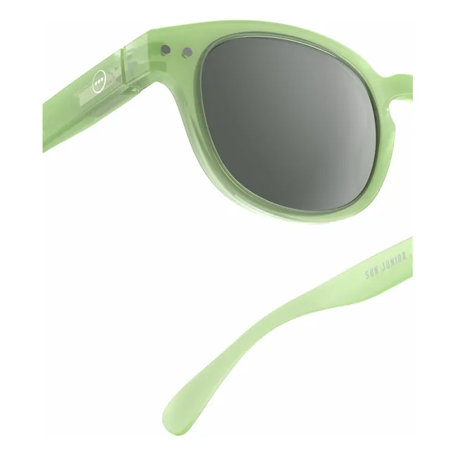 Sonnenbrille #C Junior | Mandelgrün