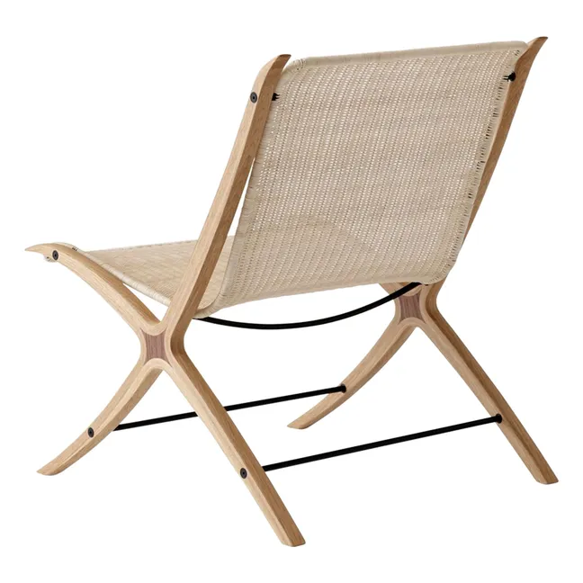 Fauteuil lounge X HM10, Hvidt & Mølgaard | Naturel