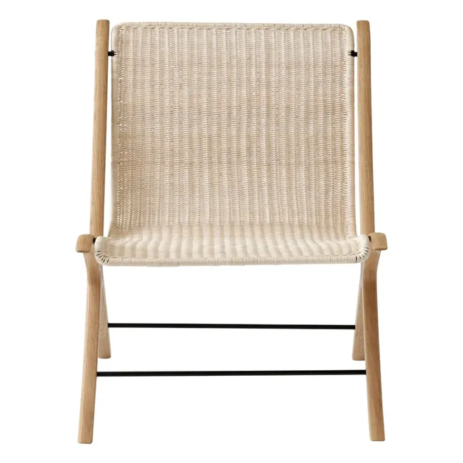 Fauteuil lounge X HM10, Hvidt & Mølgaard | Naturel