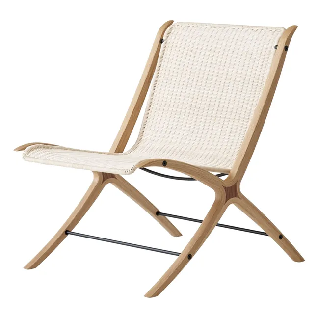 Fauteuil lounge X HM10, Hvidt & Mølgaard | Naturel