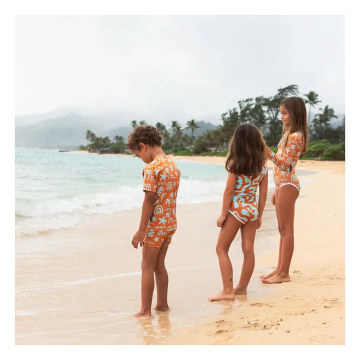 T-shirt Anti-UV Tropical Vibes Fibres Recyclées | Orange- Image produit n°3